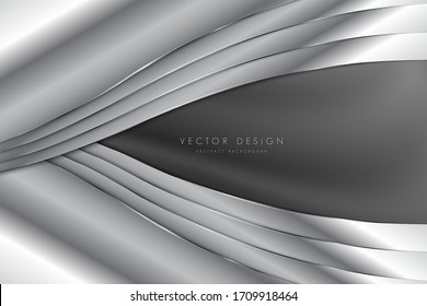   Abstract background.Luxury of gray metallic modern design.Layout for banner, business, presentations, flyers, posters.Vector illustration.Eps10
