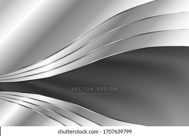   Abstract background.Luxury of gray metallic modren design.Layout for banner, business, presentations, flyers, posters.Vector illustration.Eps10