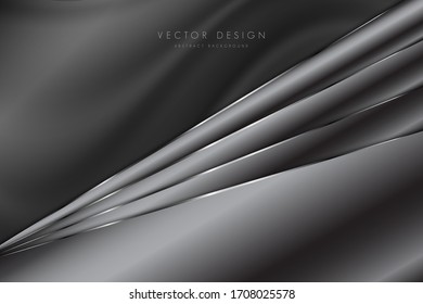   Abstract background.Luxury of gray metallic modren design.Layout for banner, business, presentations, flyers, posters.Vector illustration.Eps10