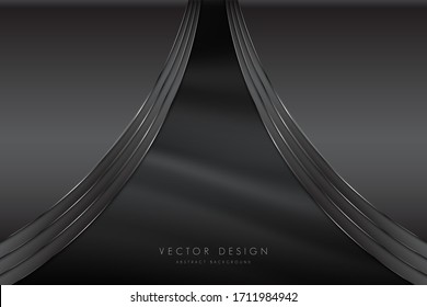   Abstract background.Luxury of gray metallic modren design.Layout for banner, business, presentations, flyers, posters.Vector illustration.Eps10