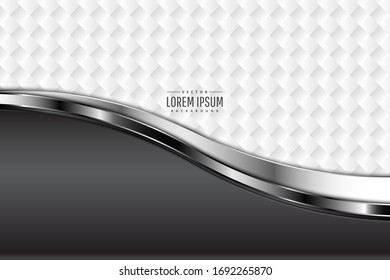   Abstract background.Luxury of gray metallic with silver glossy.White space modren design.Layout for banner, business, presentations, flyers, posters.Vector illustration.Eps10