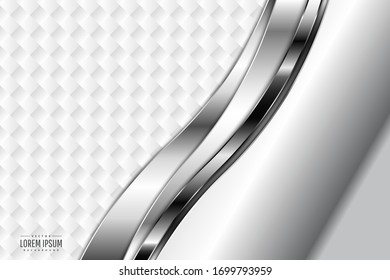   Fondo abstracto.Lujo de metal gris con brillo plateado.Diseño de espacio blanco.Diseño para banner, negocios, presentaciones, volantes, carteles.Ilustración vectorial.Eps10