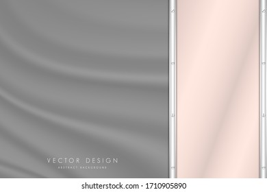   Abstract background.Luxury of pink with gray silk.Modren design.Layout for banner, business, presentations, flyers, posters.Vector illustration.Eps10