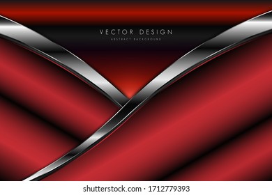   Abstrakter Hintergrund.Luxus des roten modernen Designs.Layout für Banner, Business, Präsentationen, Flyer, Plakate.Vektorgrafik.Eps10