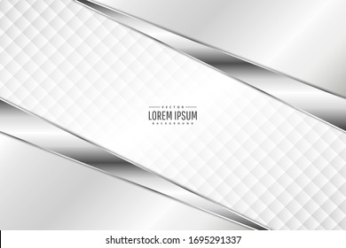  Abstract background.Luxury of white metallic.White space modern design.Layout for banner, business, presentations, flyers, posters.Vector illustration.Eps10