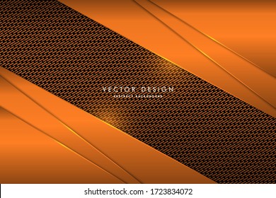 Abstract background.Metallic technology of orange.Modern design.Vector illustration.Eps10