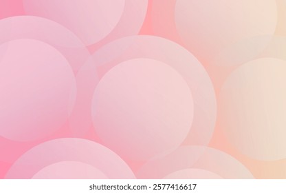 Abstract background.modern.minimalist. Pink and yellow gradient. Circle effect. Memphis, trendy. Eps 10