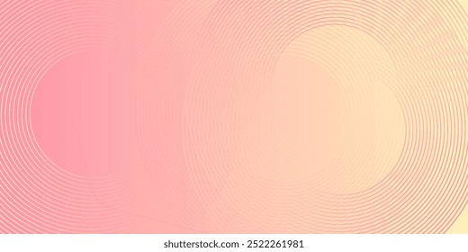 abstract background.modern.minimalist.pink and yellow gradations.circle effect.