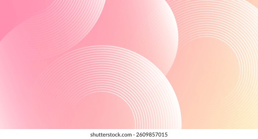 abstract background.modern.minimalist.pink and yellow gradations.circle effect.memphis.trendy .eps 10