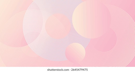 abstract background.modern.minimalist.pink and yellow gradations.circle effect.memphis.trendy .eps 10