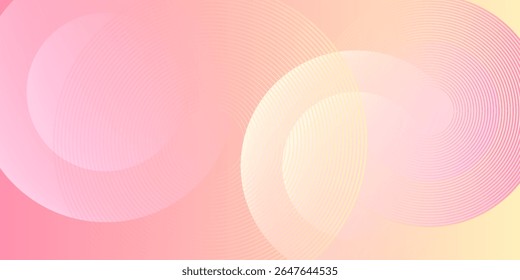 abstract background.modern.minimalist.pink and yellow gradations.circle effect.memphis.trendy .eps 10