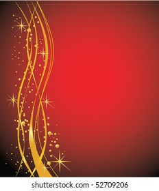 abstract background,red and gold