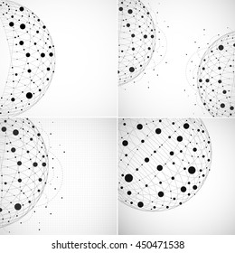 Abstract backgrounds. 3d spheres