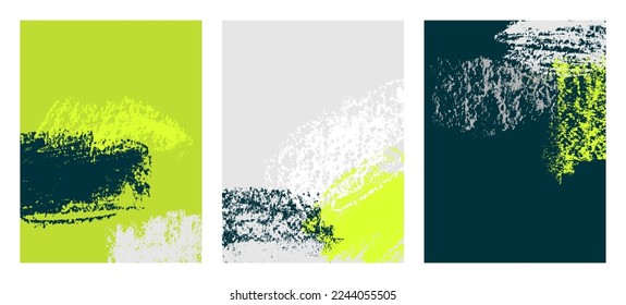 Abstract backgrounds with artistic strokes and textures