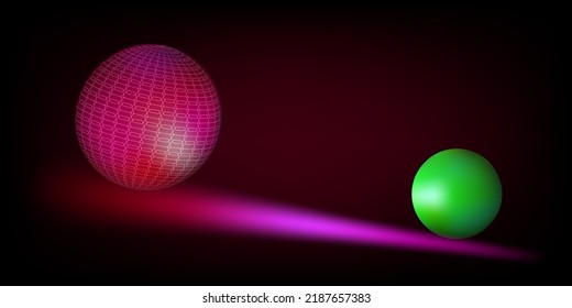 Resumen de fondo círculo bola tecnología alta tecnología ciencia balanza textura de papel tapiz ilustración vectorial global