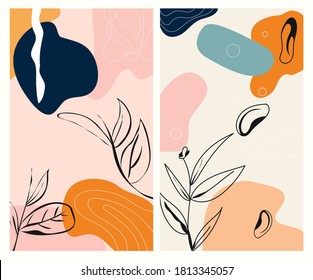 abstract backgrounds Banner collection two different model. Great for backgrounds, invitations and cosmetic box designs