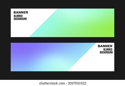 Abstract backgrounds or Banner set of soft cloud background in pastel colorful gradation. Modern blurred background