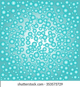 Abstract backgrounds with blue bubbles