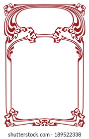 Abstract backgrounds from the bound lines in style art-nouveau  