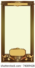 Abstract backgrounds from the bound plants in style art-nouveau