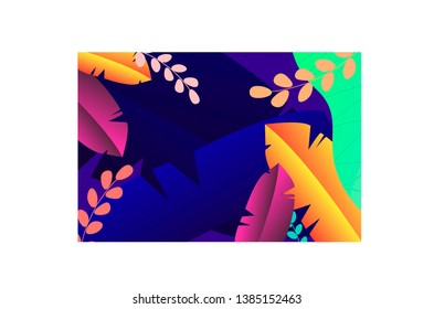 Abstract backgrounds with bright vibrant spring leaves for banners, posters, cover design templates, social media stories wallpapers