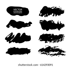Abstract backgrounds brush strokes vector