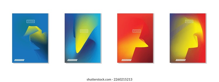 colección de fondo abstracto con hermosos colores de nitidez lisa, fondo colorido para el fondo del banner del volante de afiches.banner vertical.cool ilustración vectorial de fondo fluido.