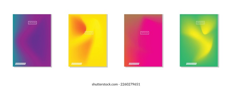 colección de fondo abstracto con hermosos colores de nitidez lisa, fondo colorido para el fondo del banner del volante de afiches.banner vertical.cool ilustración vectorial de fondo fluido.
