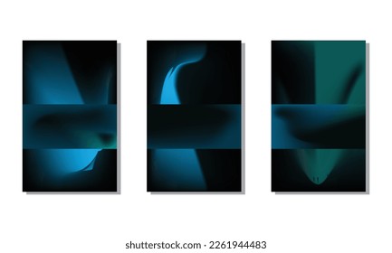 colección de fondo abstracto con hermosos colores de nitidez lisa, fondo colorido para el fondo del banner del volante de afiches.banner vertical.cool ilustración vectorial de fondo fluido.