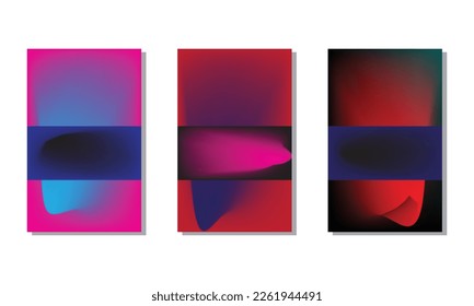 abstract backgrounds collection with beautiful smooth gradation colors, colorful backgrounds for poster flyer banner backdrop.vertical banner.cool fluid background vector illustration.