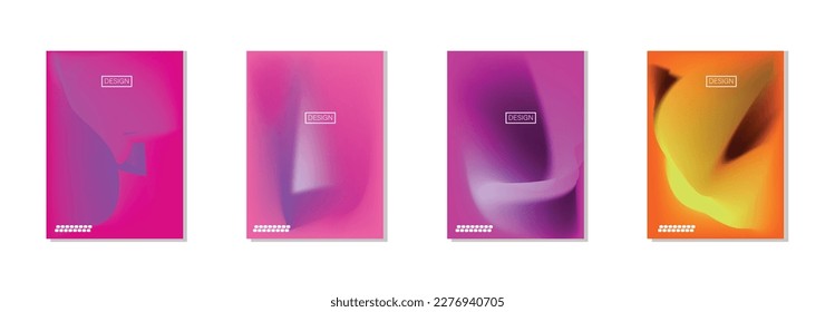 abstract backgrounds collection with beautiful smooth gradation color, colorful background for poster flyer banner backdrop.vertical banner.cool fluid background vector illustration.