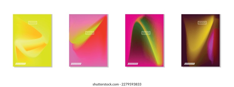 colección de fondo abstracto con bello color de gradación suave, fondo colorido para el fondo del cartel del volante de afiches.banner vertical.cool ilustración vectorial del fondo del fluido.