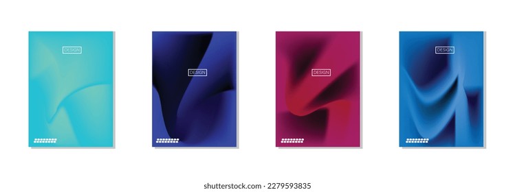abstract backgrounds collection with beautiful smooth gradation color, colorful background for poster flyer banner backdrop.vertical banner.cool fluid background vector illustration.