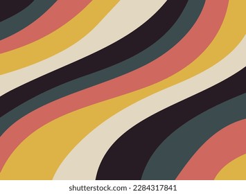 abstract backgrounds color line . Waves, swirl, twirl pattern. Twisted and distorted vector texture in trendy retro psychedelic style