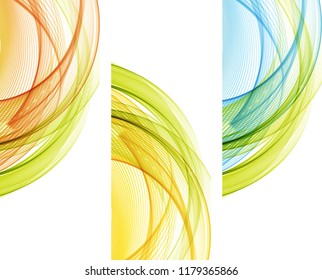 Abstract backgrounds with color waves