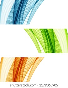 Abstract backgrounds with color waves