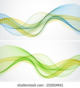 Abstract backgrounds with color waves
