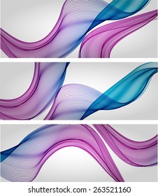 Abstract backgrounds with color waves