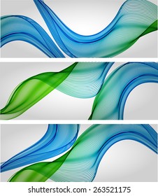 Abstract backgrounds with color waves