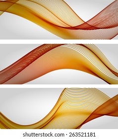 Abstract backgrounds with color waves