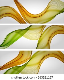 Abstract backgrounds with color waves