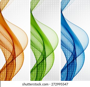 Abstract backgrounds with color waves