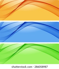 Abstract backgrounds with color waves
