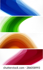 Abstract backgrounds with color waves
