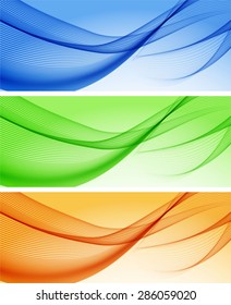Abstract backgrounds with color waves