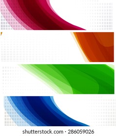 Abstract backgrounds with color waves