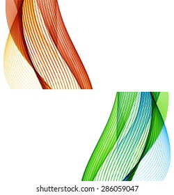 Abstract backgrounds with color waves