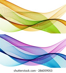 Abstract backgrounds with color waves