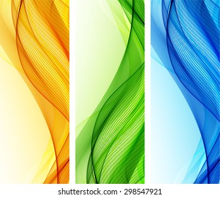 Abstract backgrounds with color waves