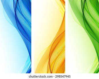 Abstract backgrounds with color waves